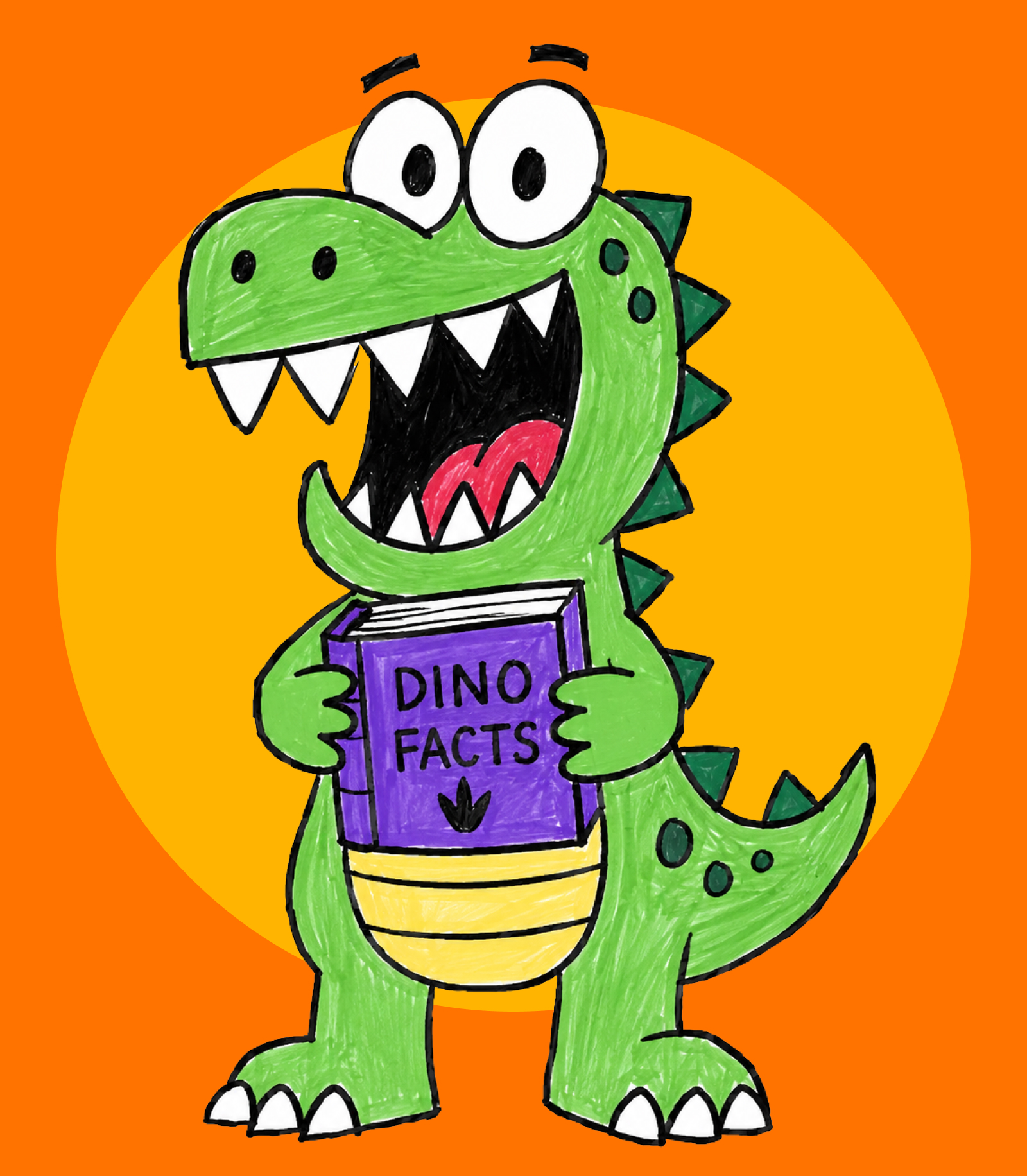 Rory, the Page Monsters dinosaur mascot