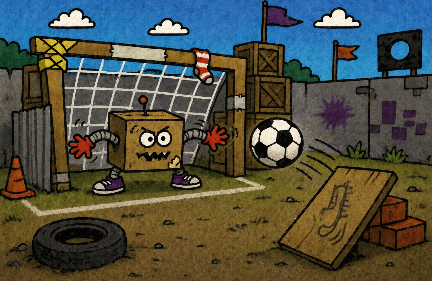 Soccer comic cover